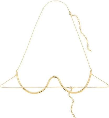 Sexy Rhinestone Bra Chain Chest Bracket Bikini Nightclub Crystal Rave Body Chain for Women Body Jewelry