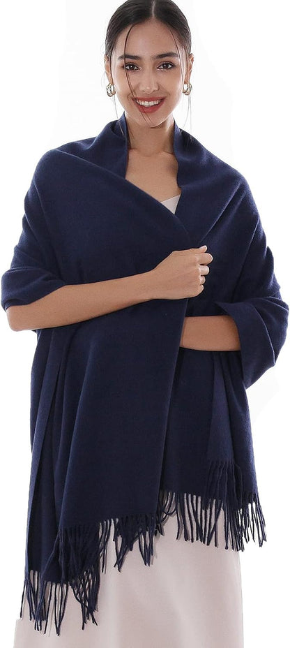 RIIQIICHY Winter Scarfs for Women Pashmina Shawls Wraps for Evening Dresses Large Warm Soft Scarves