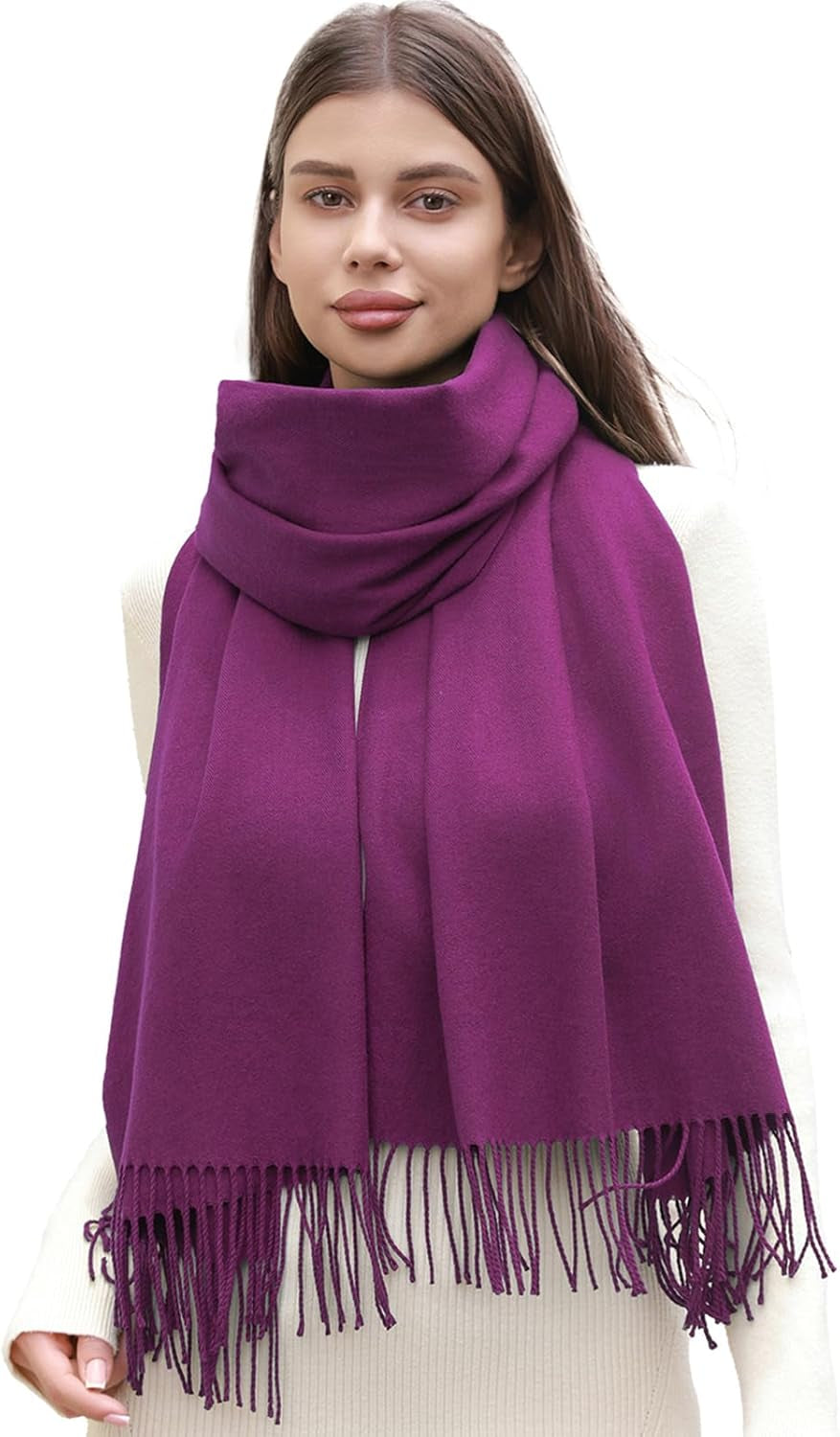 RIIQIICHY Scarf for Women Scarves and Wraps Winter Warm Pashmina Shawl for Cold Weather