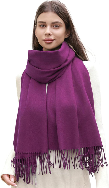 RIIQIICHY Scarf for Women Scarves and Wraps Winter Warm Pashmina Shawl for Cold Weather