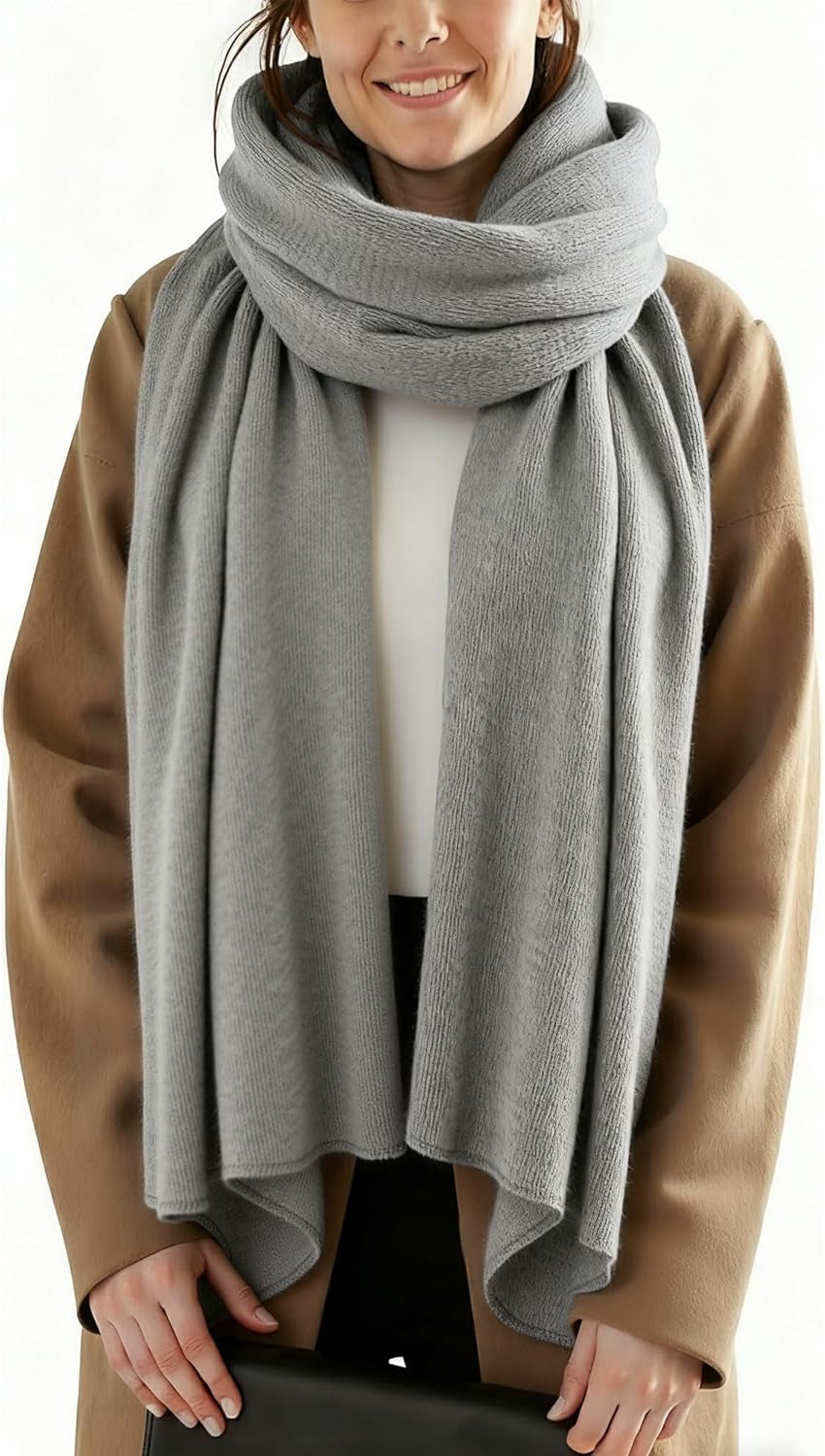 Womens Winter Scarf Long Soft Chunky Scarves Warm Blanket Oversized Shawl Wraps