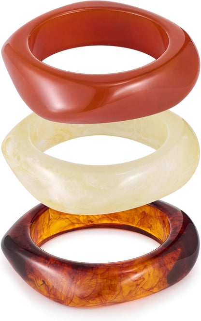 Acrylic Resin Bangles Bracelets for Women Wide Irregular Geometric Wristband Statement Bracelet Punk Chunky Acrylic Resin Bangle