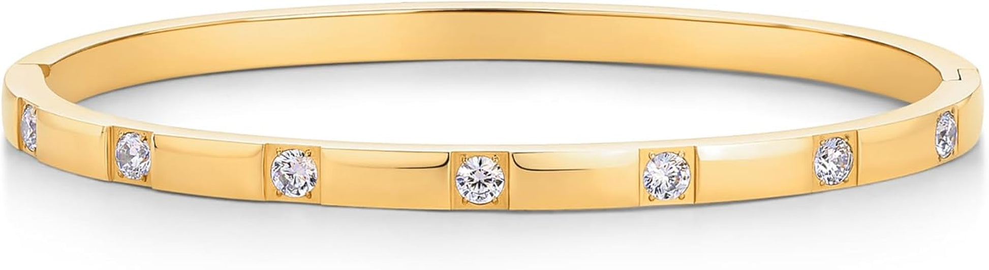 Waterproof sensitive-skin safe gold plated bangle bracelet packaging