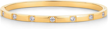 Waterproof sensitive-skin safe gold plated bangle bracelet packaging
