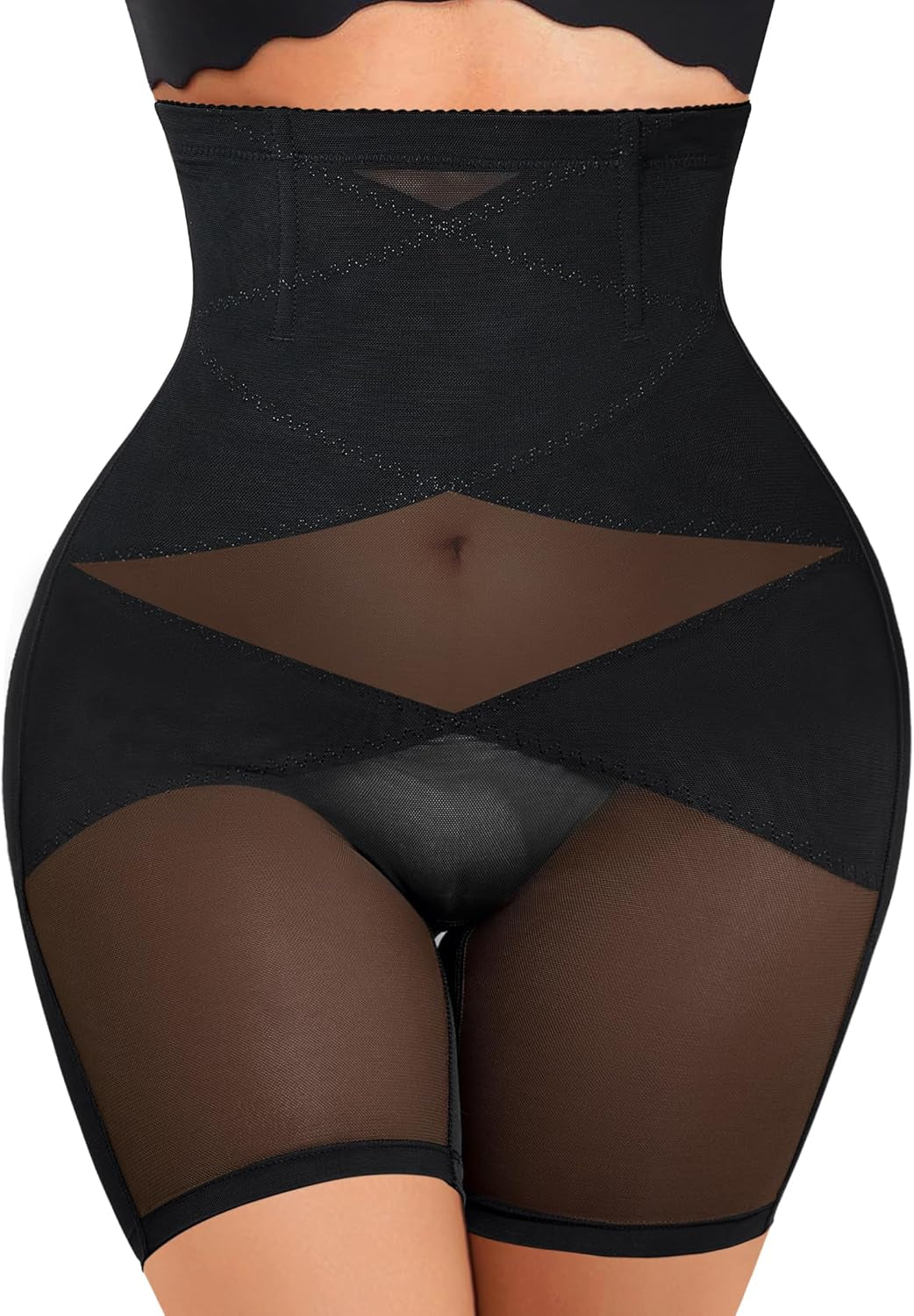 Woman wearing Nebility waist trainer under form-fitting clothing