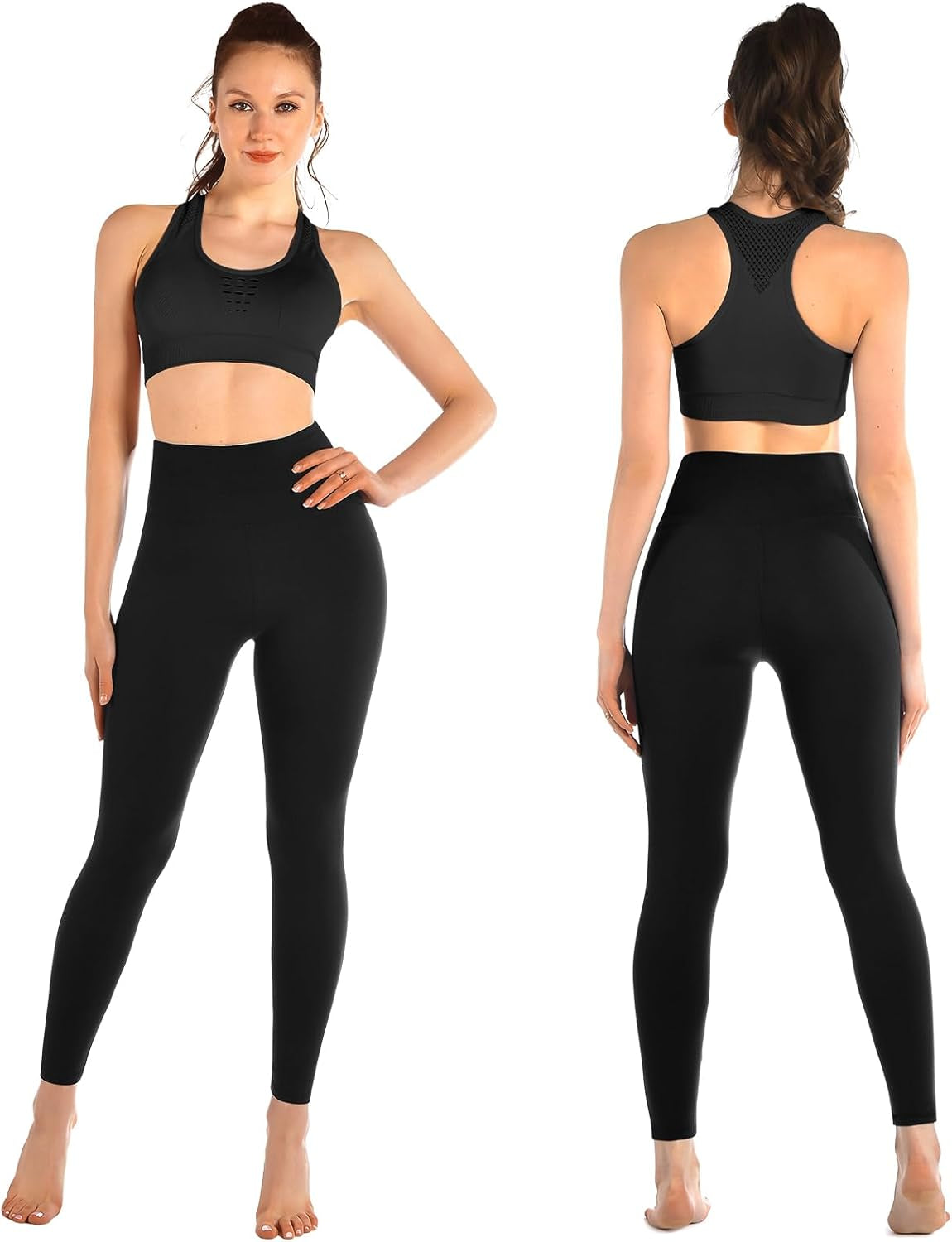 Women's buttery soft yoga leggings high-waist comfortable fit