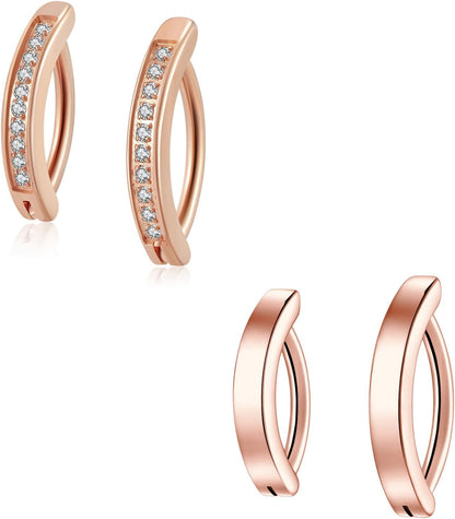 14G Clicker Belly Button Ring，Surgical Stainless Steel Hinged Belly Button Rings Belly Barbell Piercing Navel Barbell Body Jewelry 2PCS