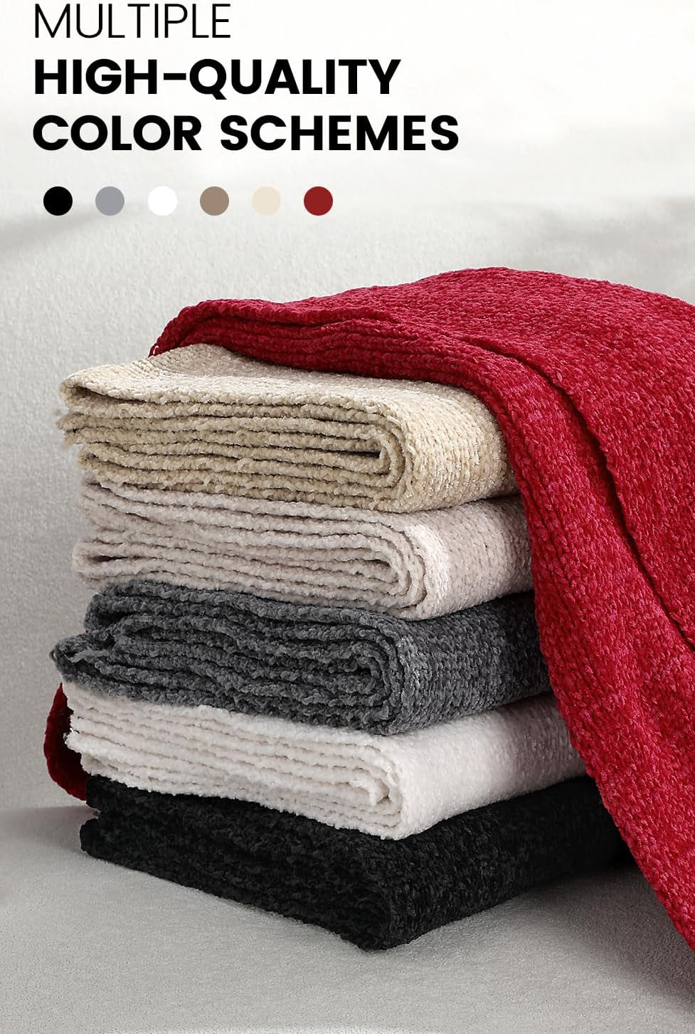 Pleneal Scarf for Women,Soft Chenille Winter Scarves, Womens Warm Thick Scarf for Cold Weather