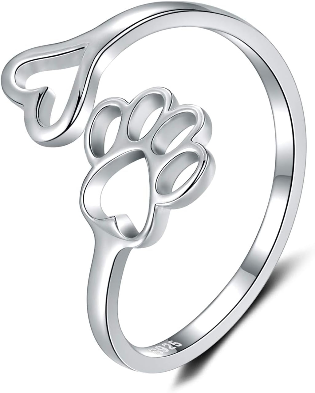 Sterling silver promise ring gift box for mothers and women