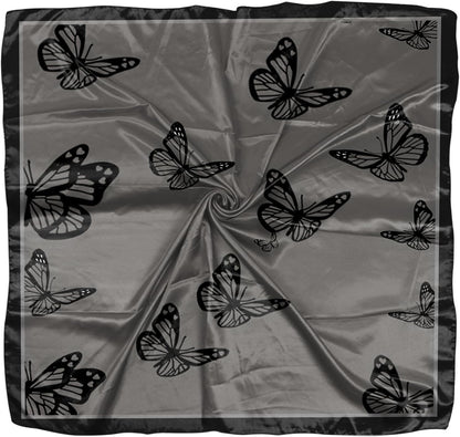 Scarf Silk Feeling Square Satin Head Hair Scarf Wrap 27.5 Inches Headwear Aesthetic Cute Decoration Women Girls