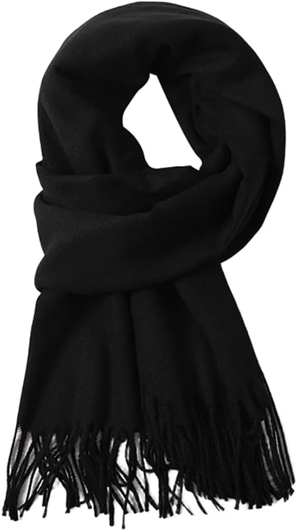 Winter Scarf for Women Men Cold Weather - Soft Warm Shawls Scarves with Tassels(78.7''*26.8'')