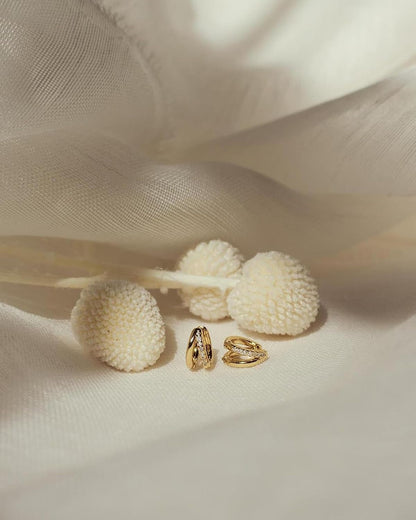 Gold Hoop Earrings for Women,14K Gold Plated Huggie Hoop Earrings for Gift