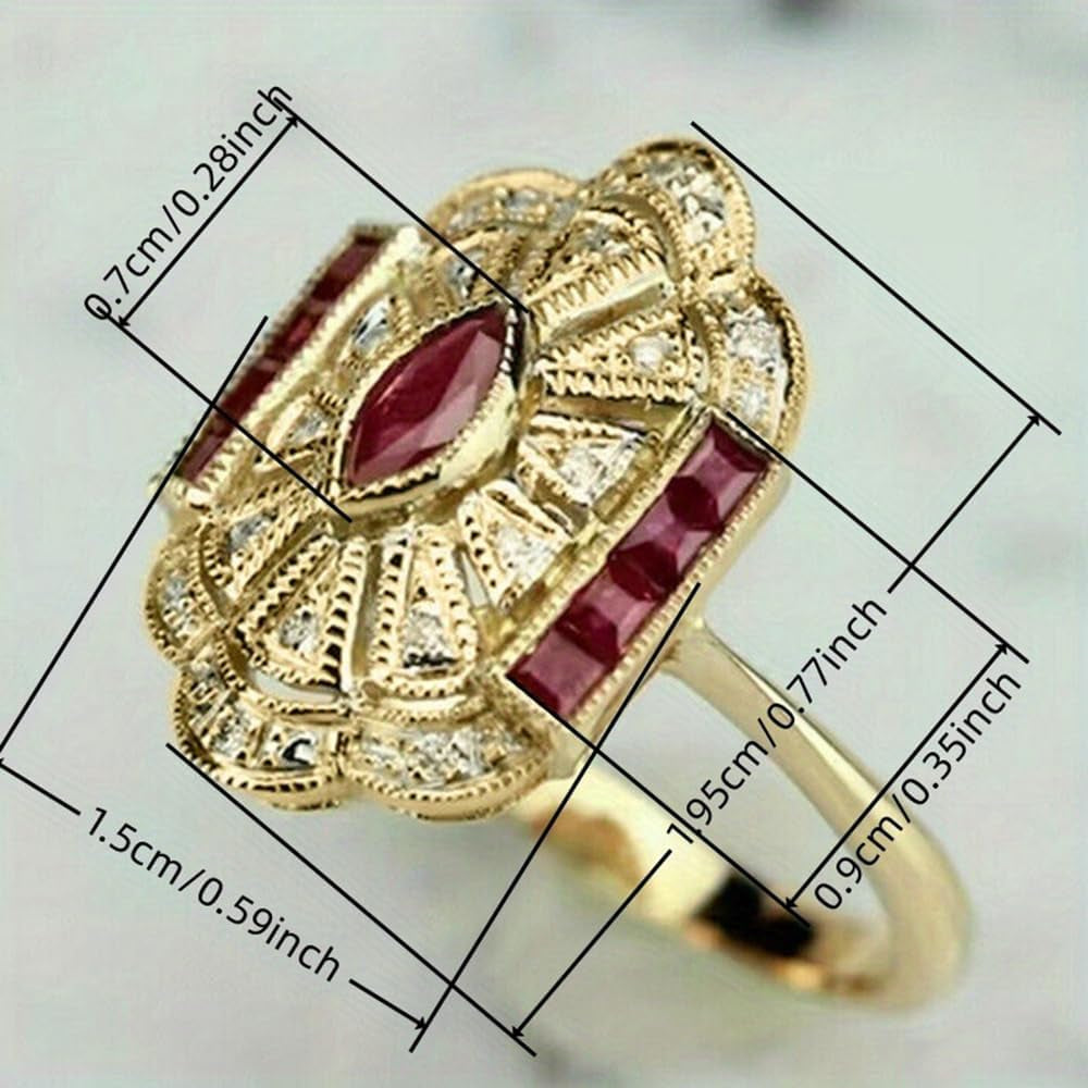 Gold plated boho chic ring ideal for women anniversary gift