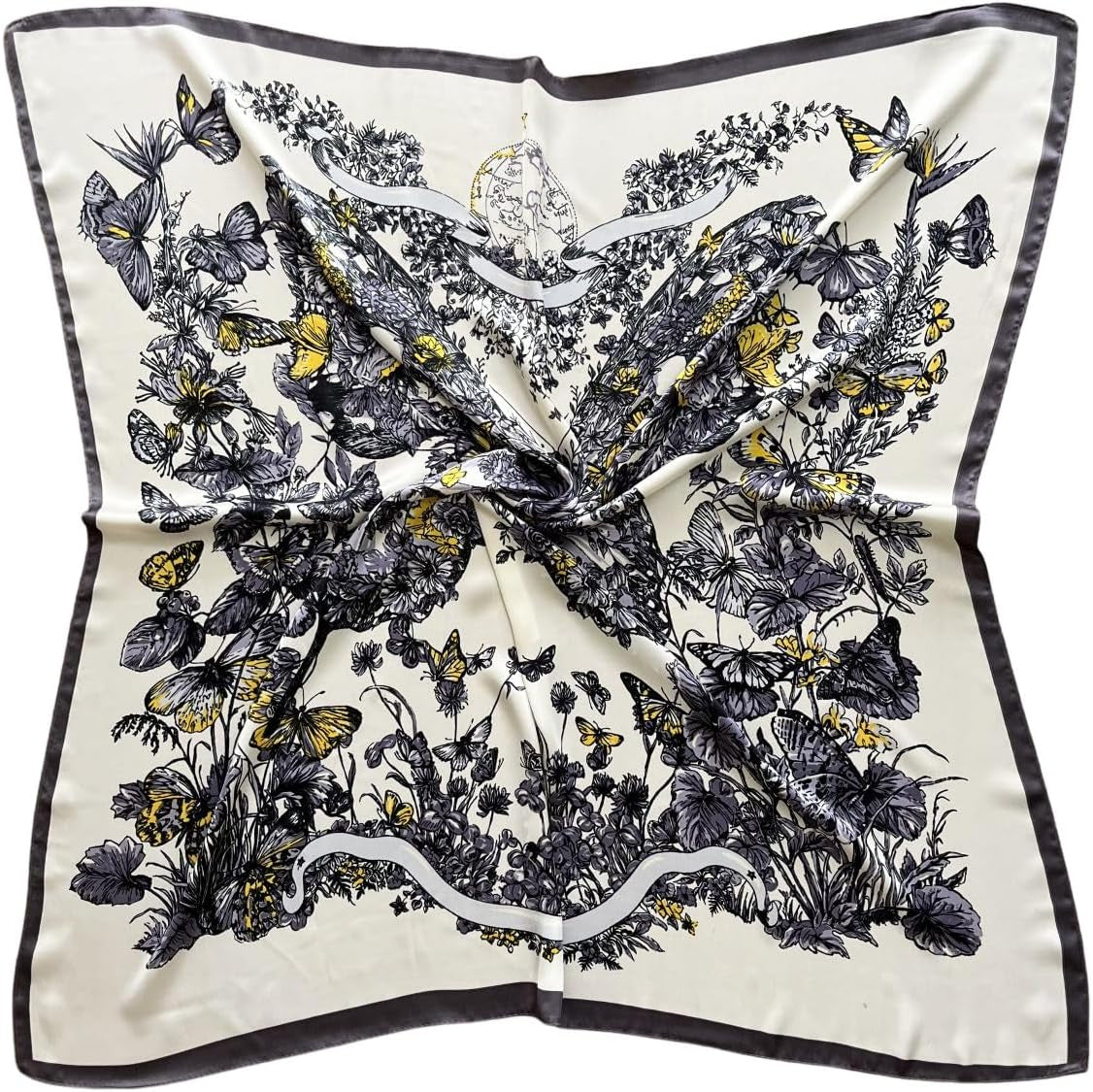 Julunar Silk like Head Scarf for Women - Satin Large Hair Scarves - 35" Square Silk Hair Wrap for Sleeping with Gift Packed