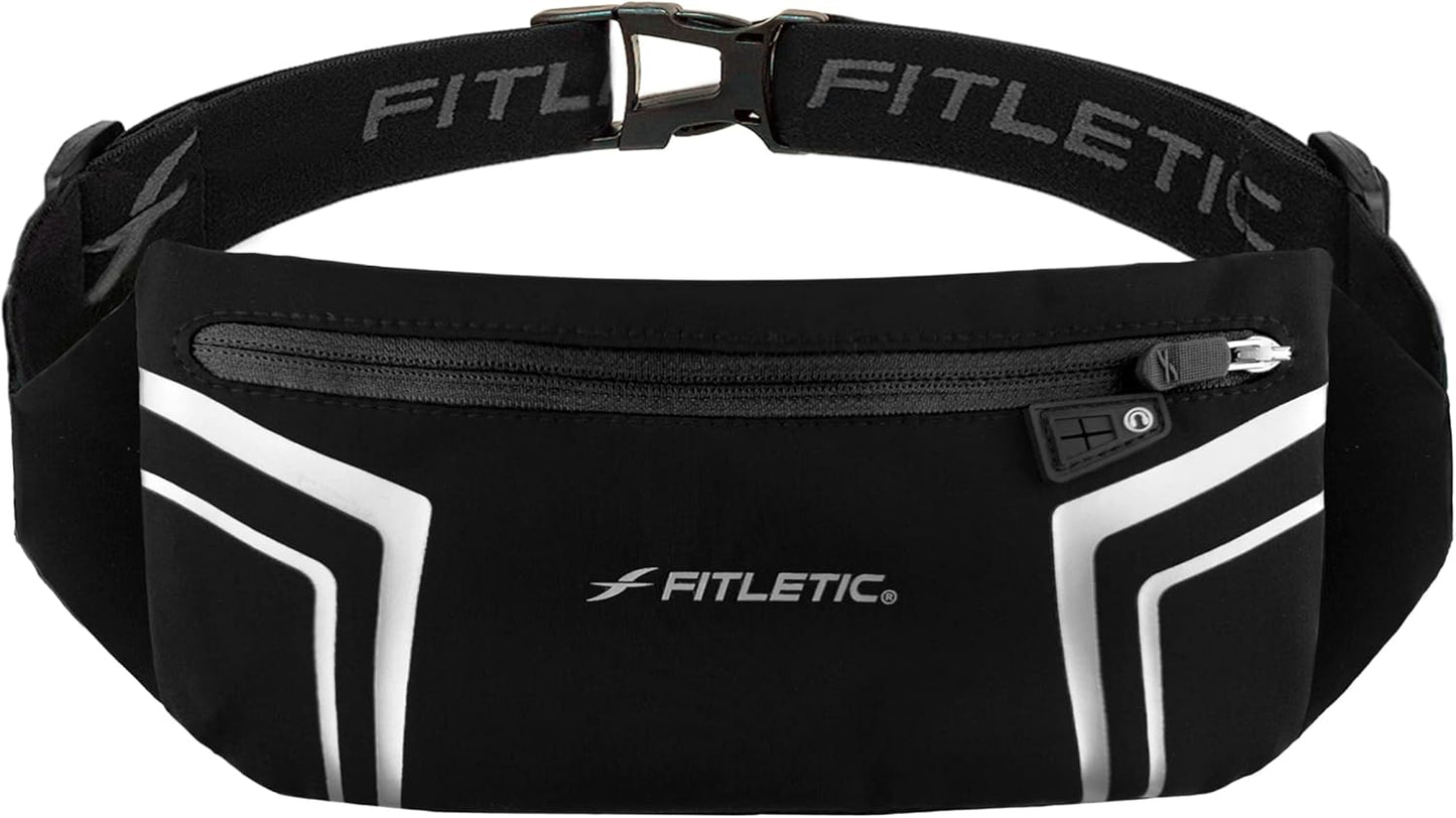 Fitletic running belt worn by woman during outdoor running