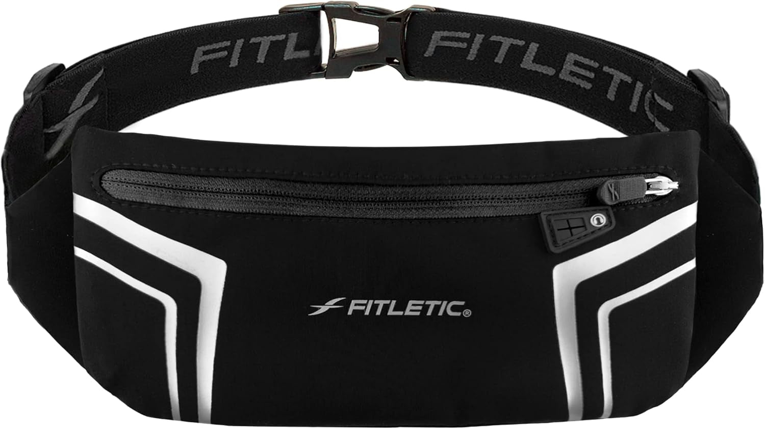 Fitletic running belt worn by woman during outdoor running