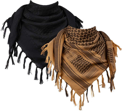 FREE SOLDIER Scarf Military Shemagh Tactical Desert Keffiyeh Head Neck Scarf Arab Wrap with Tassel for Men Women