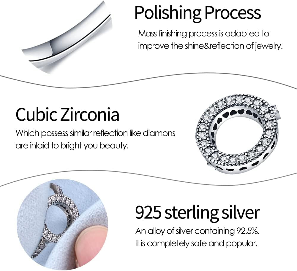 Classic promise ring with infinity design cubic zirconia stone