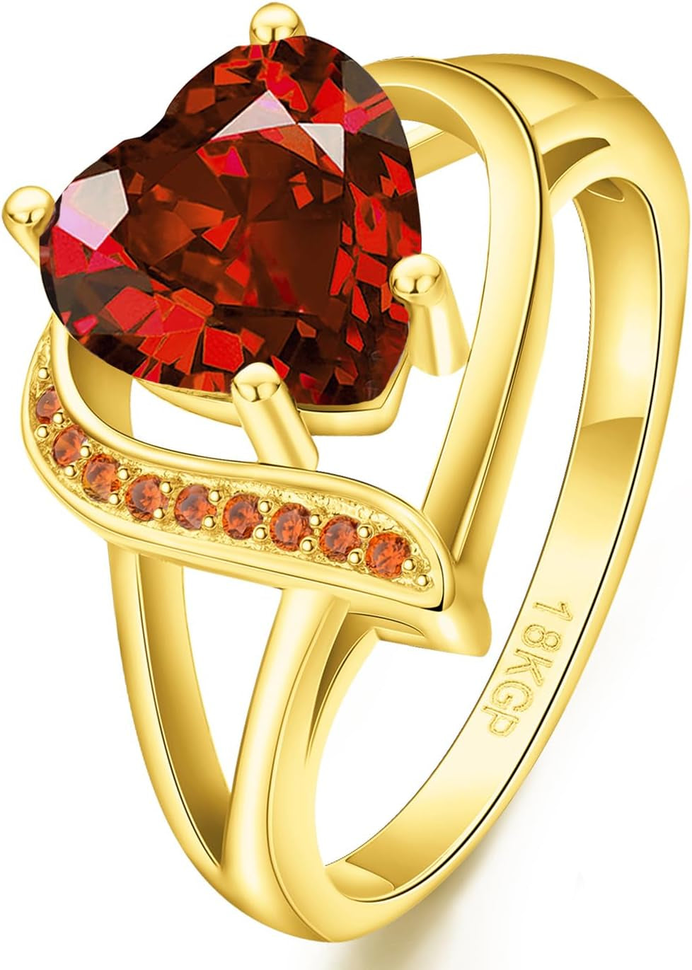 Engagement Rings for Women AAA+ Heart Cubic Zirconia Promise Rings for Her Womens Rings Black Gold Gothic Rings Christmas Gifts Fashion Wedding Rings Statement Rings for Women