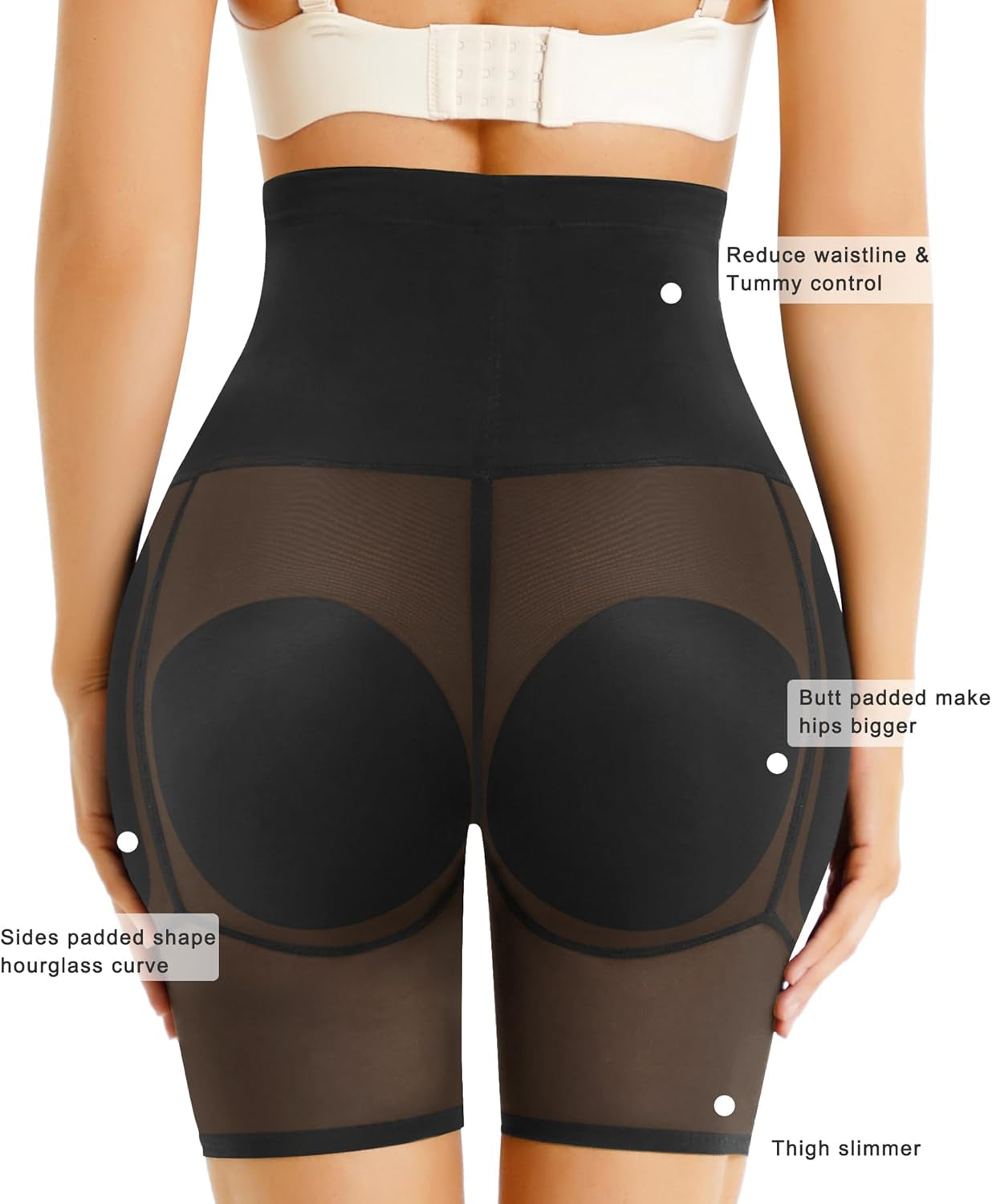 Woman in Irisnaya high-waist hip enhancer shapewear