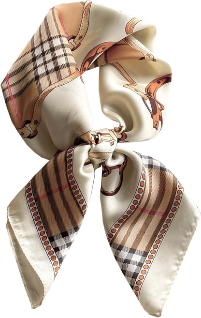 Neck Scarf for Womens Silky Head Scarves Hair Bandanas Square Scarf Fashion Accessories Lightweight