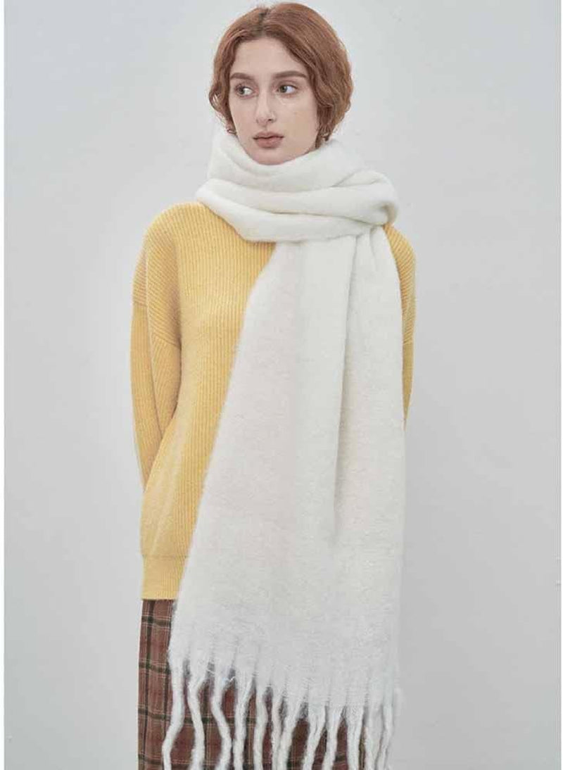 Large Chunky Scarf Oversized Fluffy Scarves Blanket Big Wool Thick Winter Warm