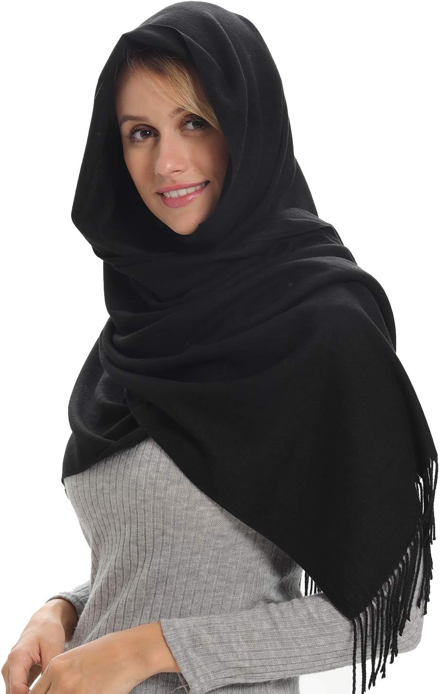 Genovega Women Pashmina Scarf,Evening Wedding Party Shawl Accessories Gift for Bridal