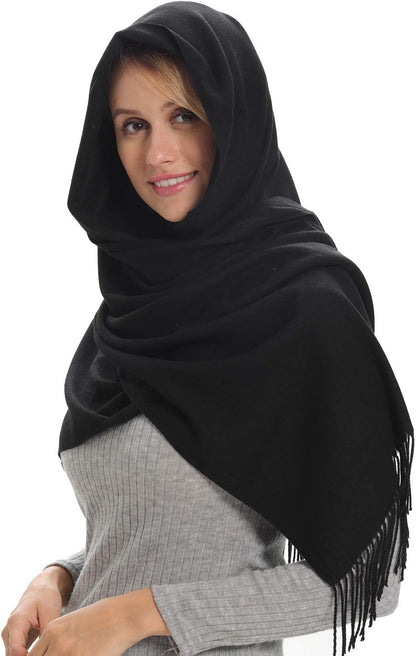 Genovega Women Pashmina Scarf,Evening Wedding Party Shawl Accessories Gift for Bridal