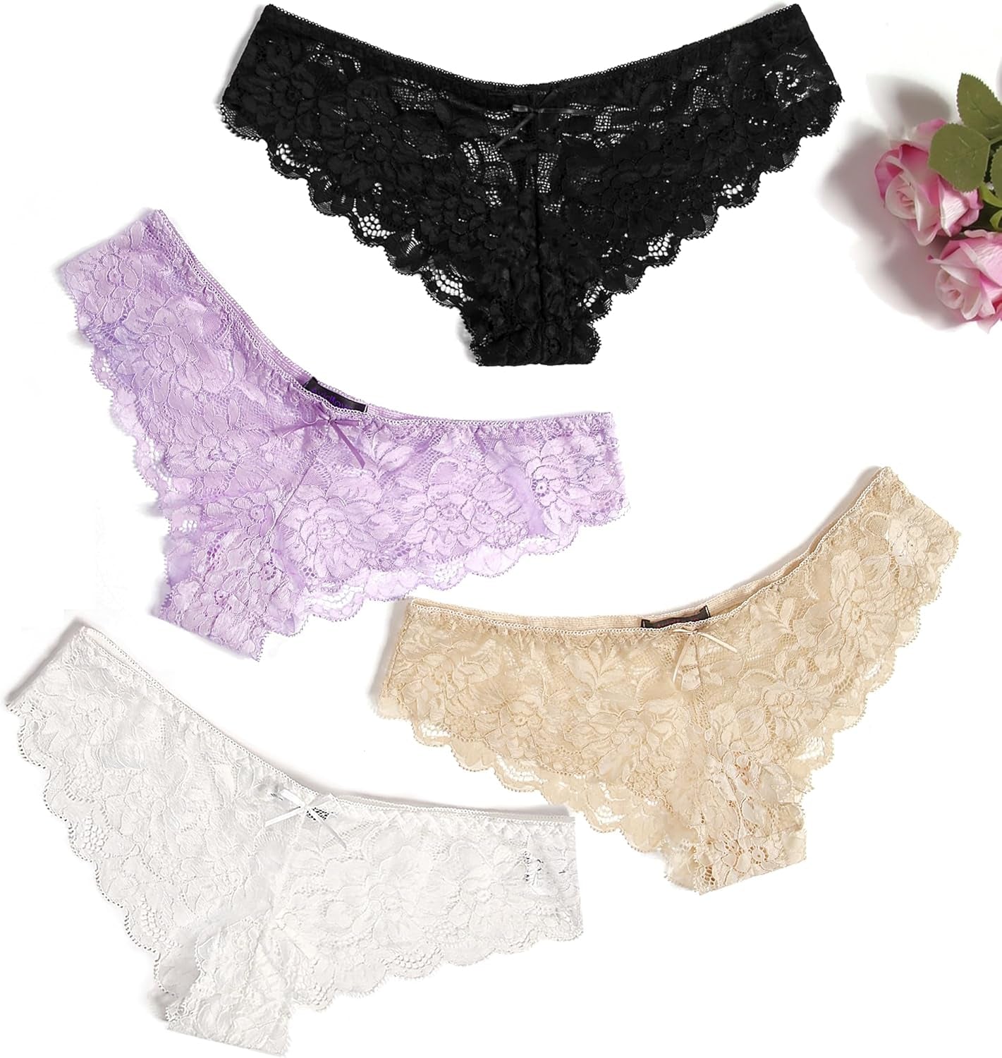 Avidlove 6 pack lace panties and cheeky underwear collection