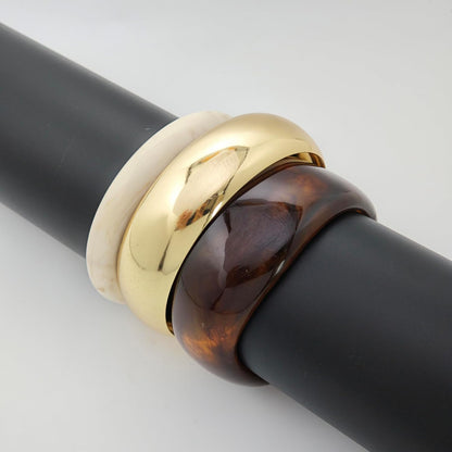 Chunky Acrylic Bangle Gold Bracelets Set for Women Resin Bangle Bracelet Set Big Thick Wide Statement Stacking Bangle Bracelets