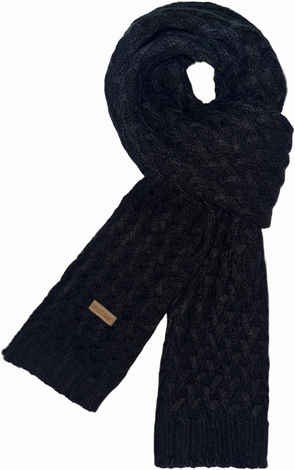Winter Scarf for Women, Chunky Ribbed Knit Soft Long Wrap Cold Weather Stocking Stuffers Thick Warm Large Scarves