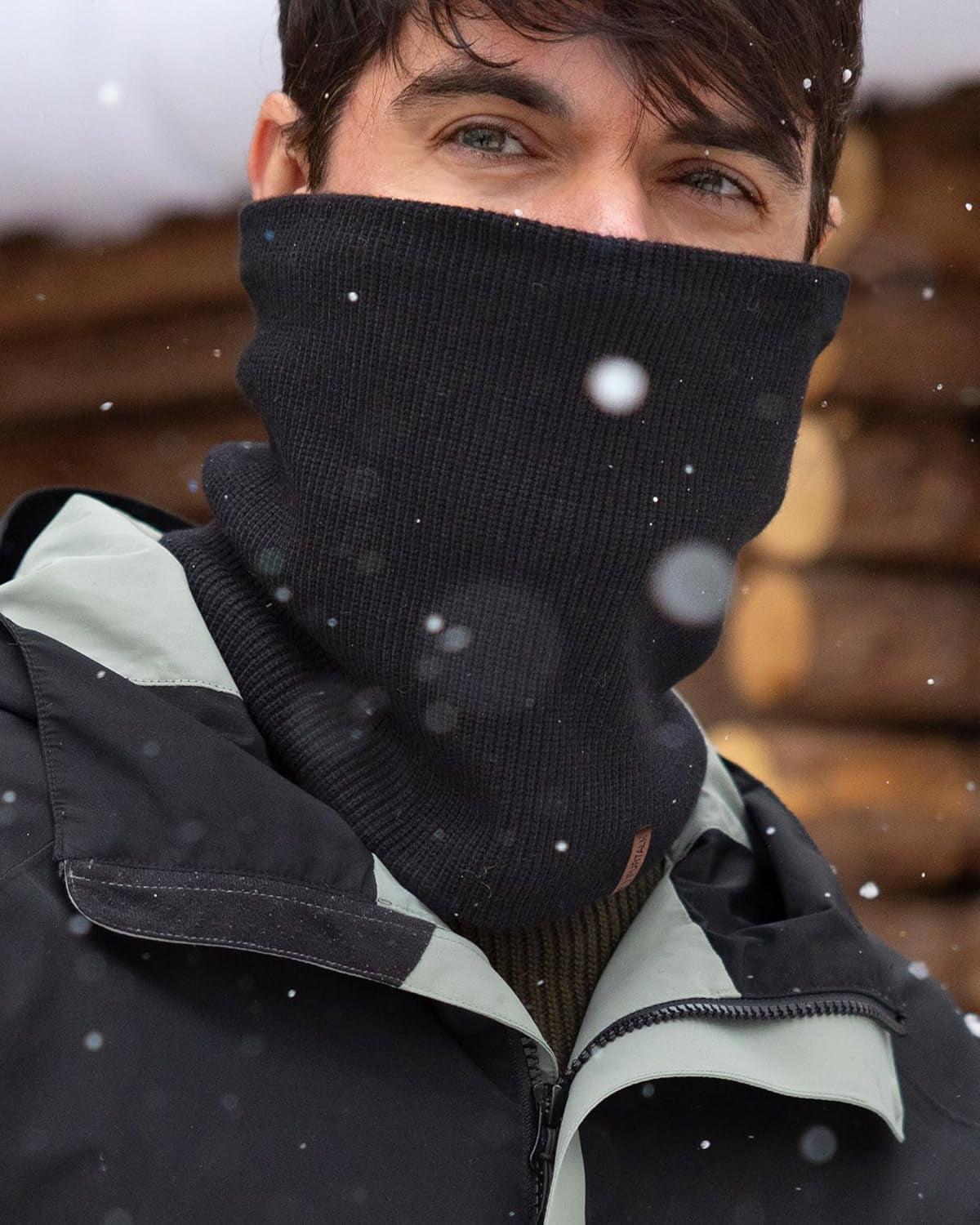 FURTALK Winter Neck Warmer Men Ski Neck Gaiter Scarf for Men Women Thick Warm Fleece Windproof Scarves