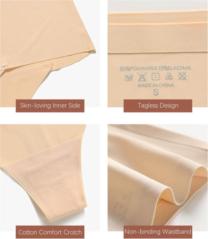 ASIMOON no-show high waisted thong under fitted clothing