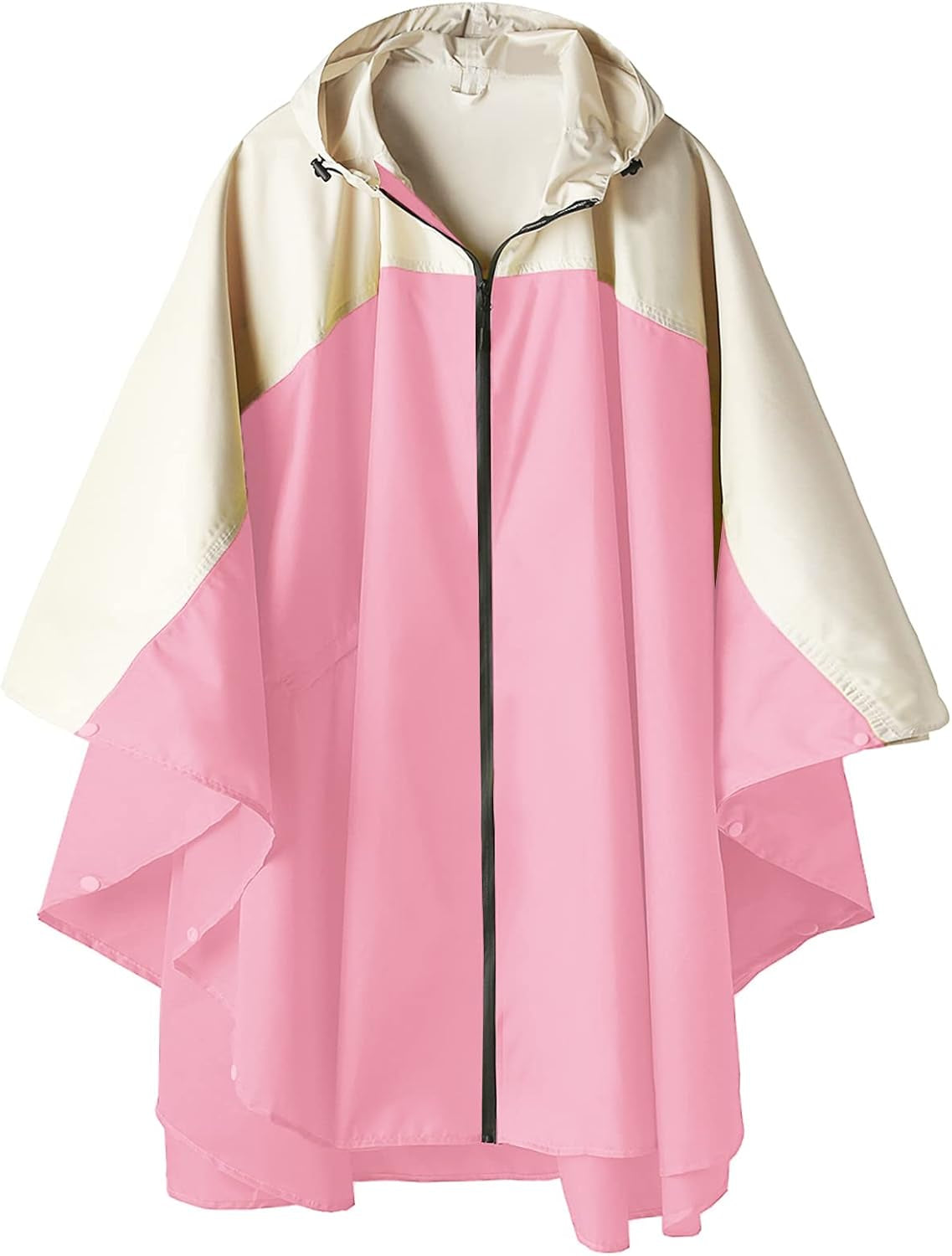 Saphirose Unisex Rain Poncho Waterproof Raincoat Hooded for Adults Women with Pockets