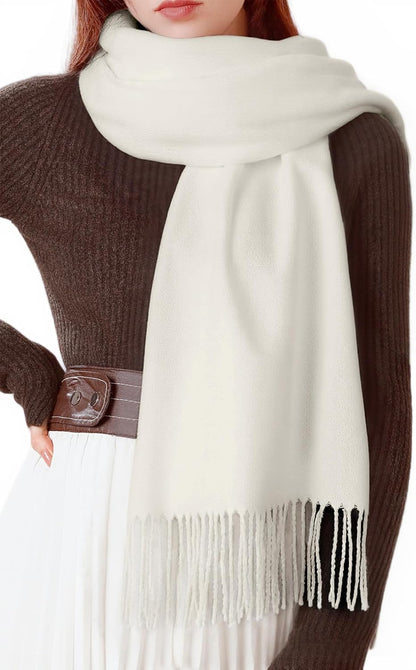 Womens Scarf Winter Blanket Large Scarves Thick Soft Warm Plaid Chunky Scarfs