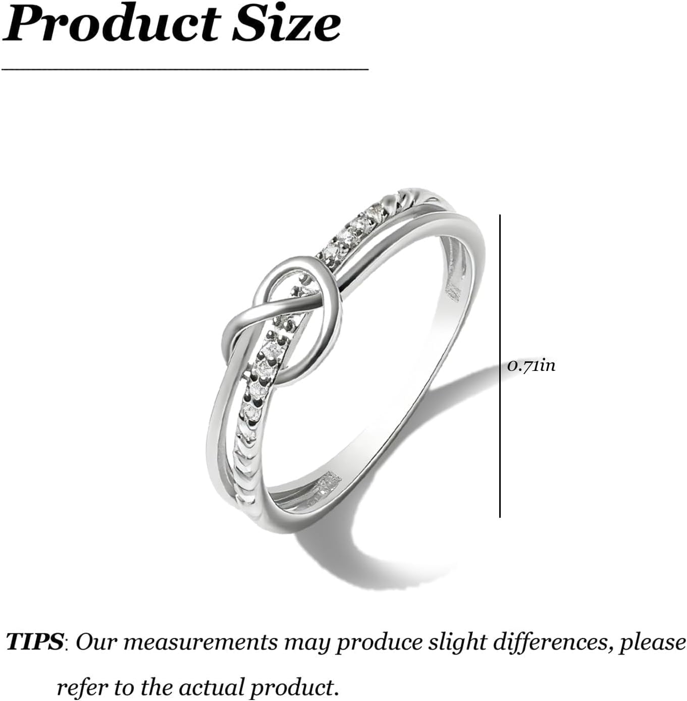 Harry and Henry to My Granddaughter Ring from Grandma Knot Stackable Statement Jewelry Meaningful Gift Christmas Stocking Stuffer Present for Her