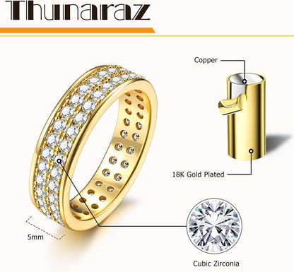 Wedding promise stackable ring set for women