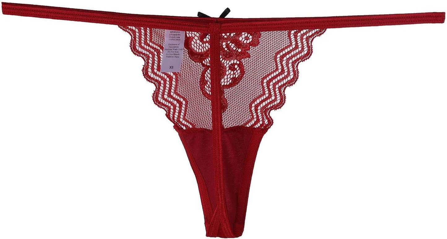 Breathable g-string thong collection showing all six assorted styles