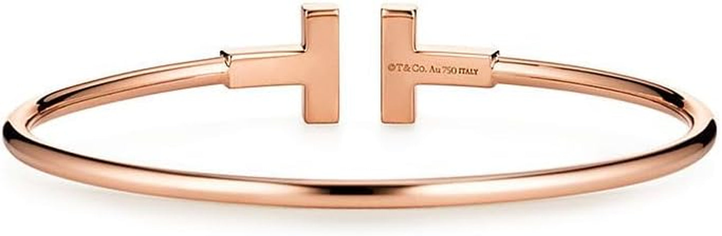 Dainty Bangle Bracelet for Women, Personalized Love Bracelet with Cubic Zirconia, Tiny Oval Waist Bangle, Adjustable 6.75 Inches, Gift for Valentine'S Day, Anniversary, Birthday for Her