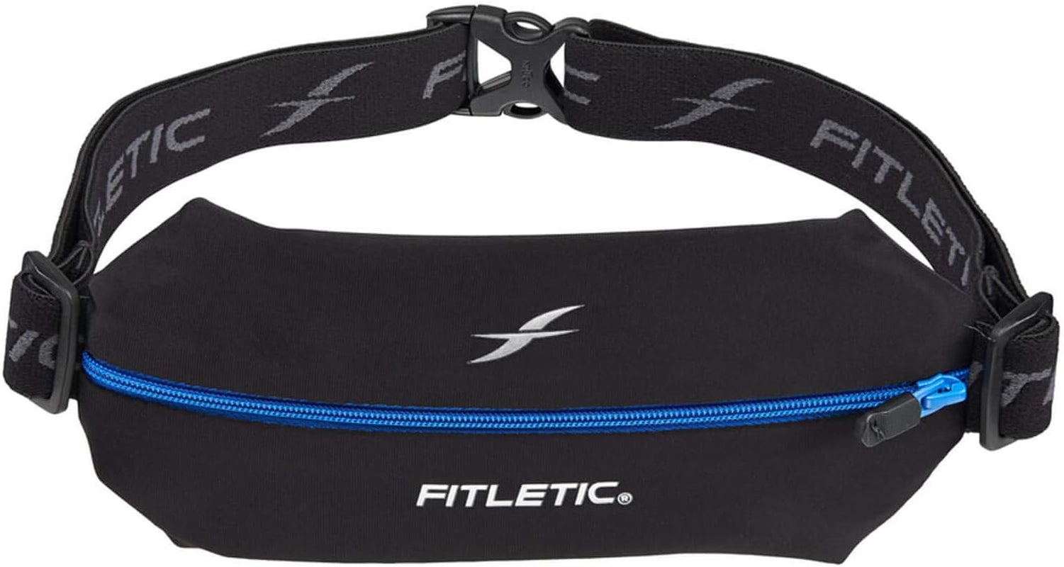 Fitletic Active Lifestyle Fanny Pack & Mini Sports Running Belt for Men & Women – Lightweight, Low Profile- Ultra-Soft Expandable Lycra Pouch - Fits All Phones – Inner Pocket