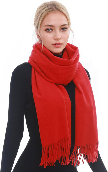 RIIQIICHY Scarf for Women Scarves and Wraps Winter Warm Pashmina Shawl for Cold Weather