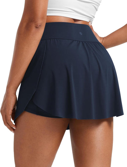 A Line High Rise Pocket Side Slit Skirt 14.5''