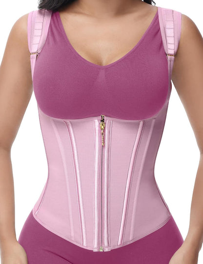 SHAPSHE Waist Trainer for Women, Tummy Control Sports Girdle, Workout Body Shaper with Adjustable Shoulder Strap