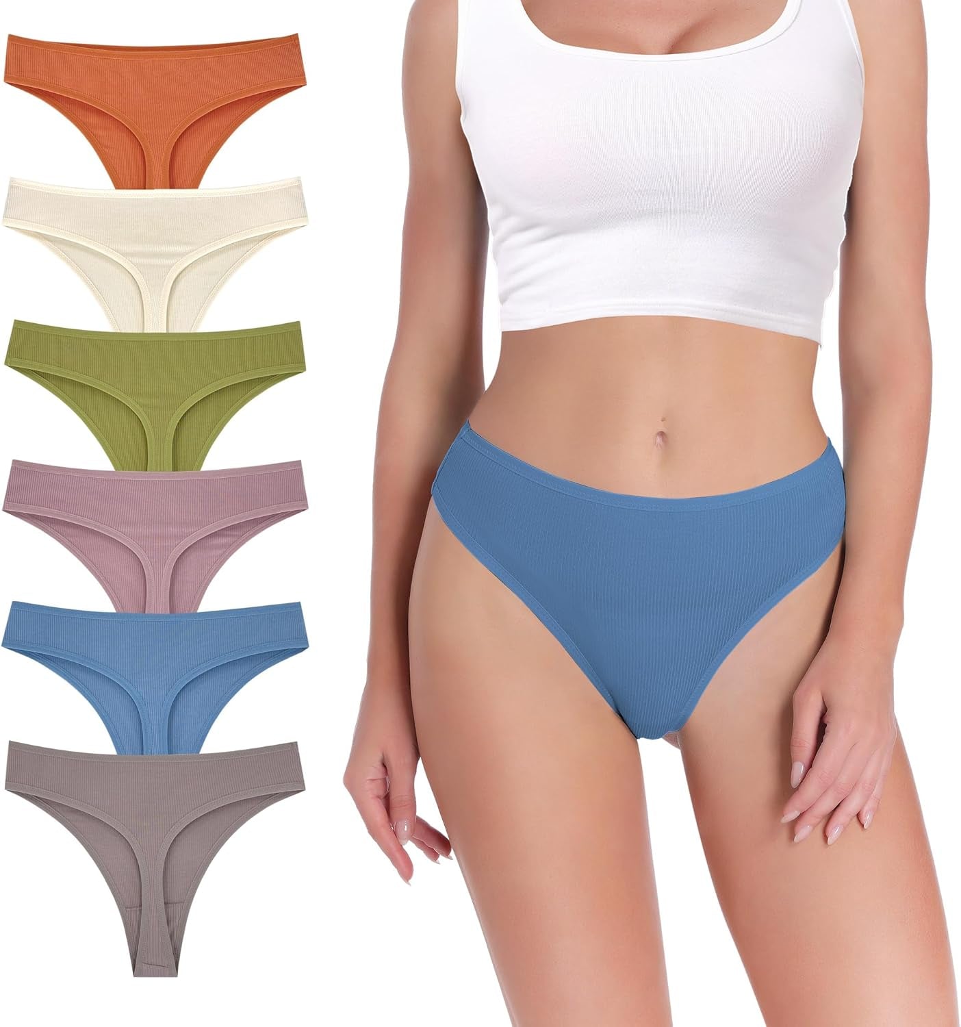 Plus size seamless thong layered with outfits styling