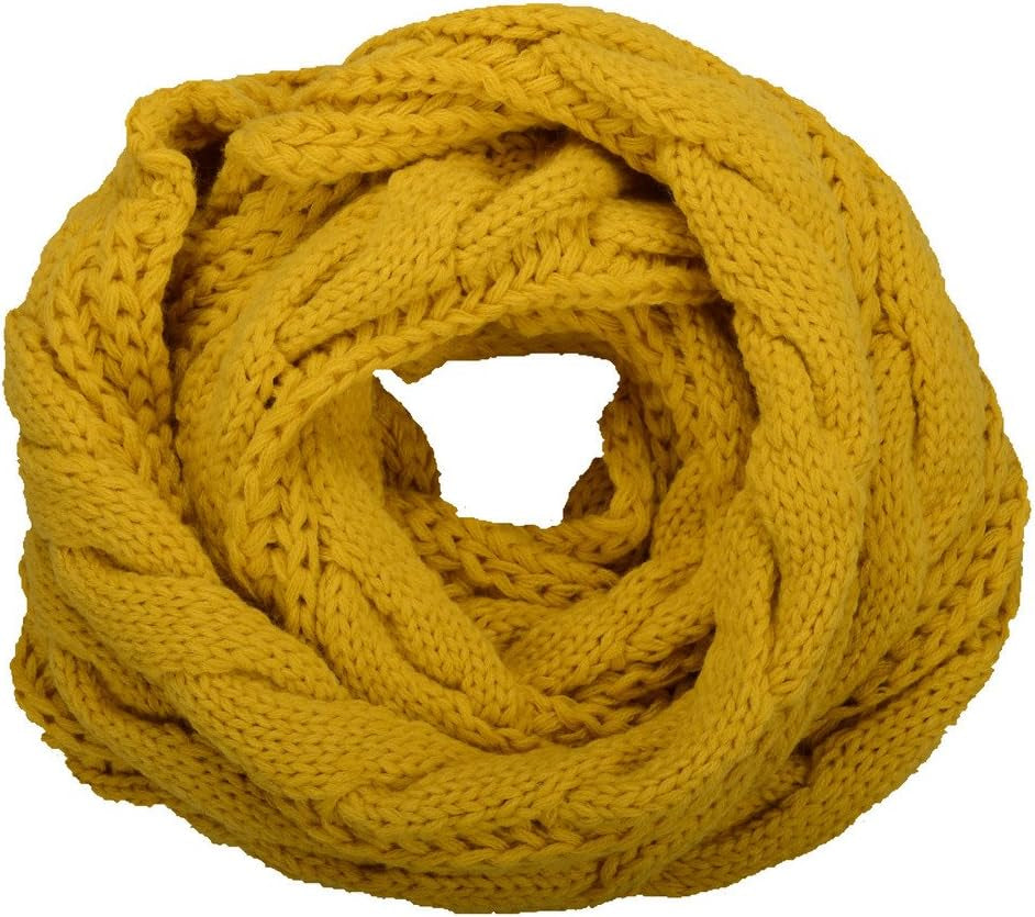 NEOSAN Womens Thick Ribbed Knit Winter Infinity Circle Loop Scarf