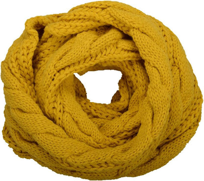 NEOSAN Womens Thick Ribbed Knit Winter Infinity Circle Loop Scarf