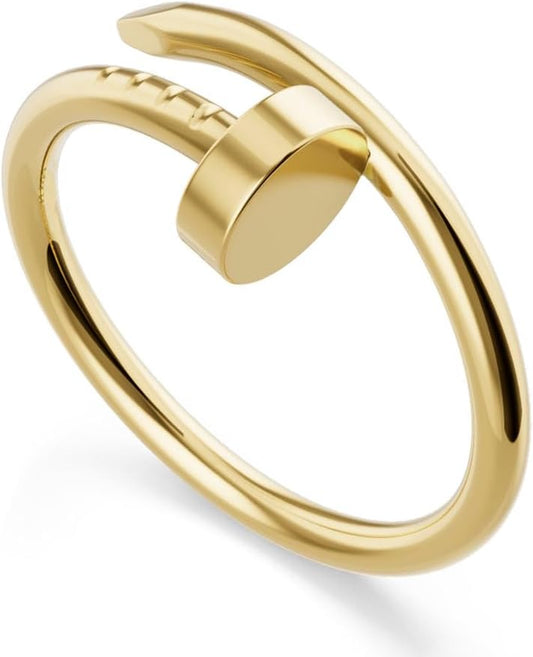 Love ring 18K gold plated stainless steel for women and men