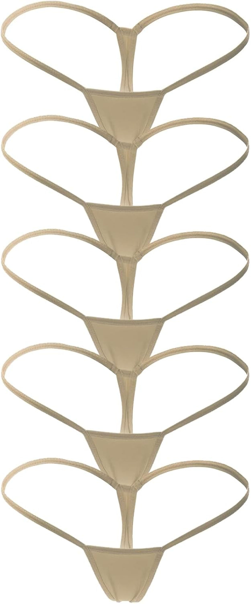 ETAOLINE Women'S Low Rise Micro Back G-String Tiny Thong Panty