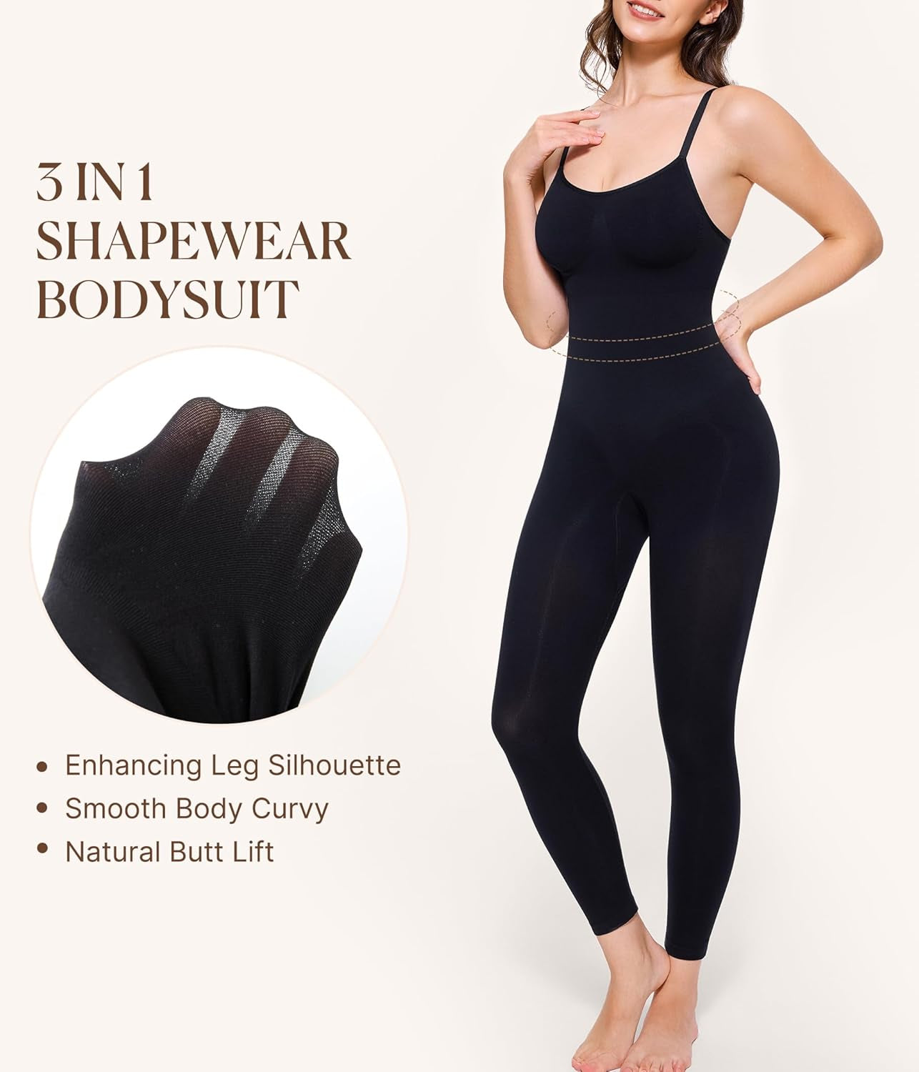 Seamless faja body shaper shapewear worn under clothing