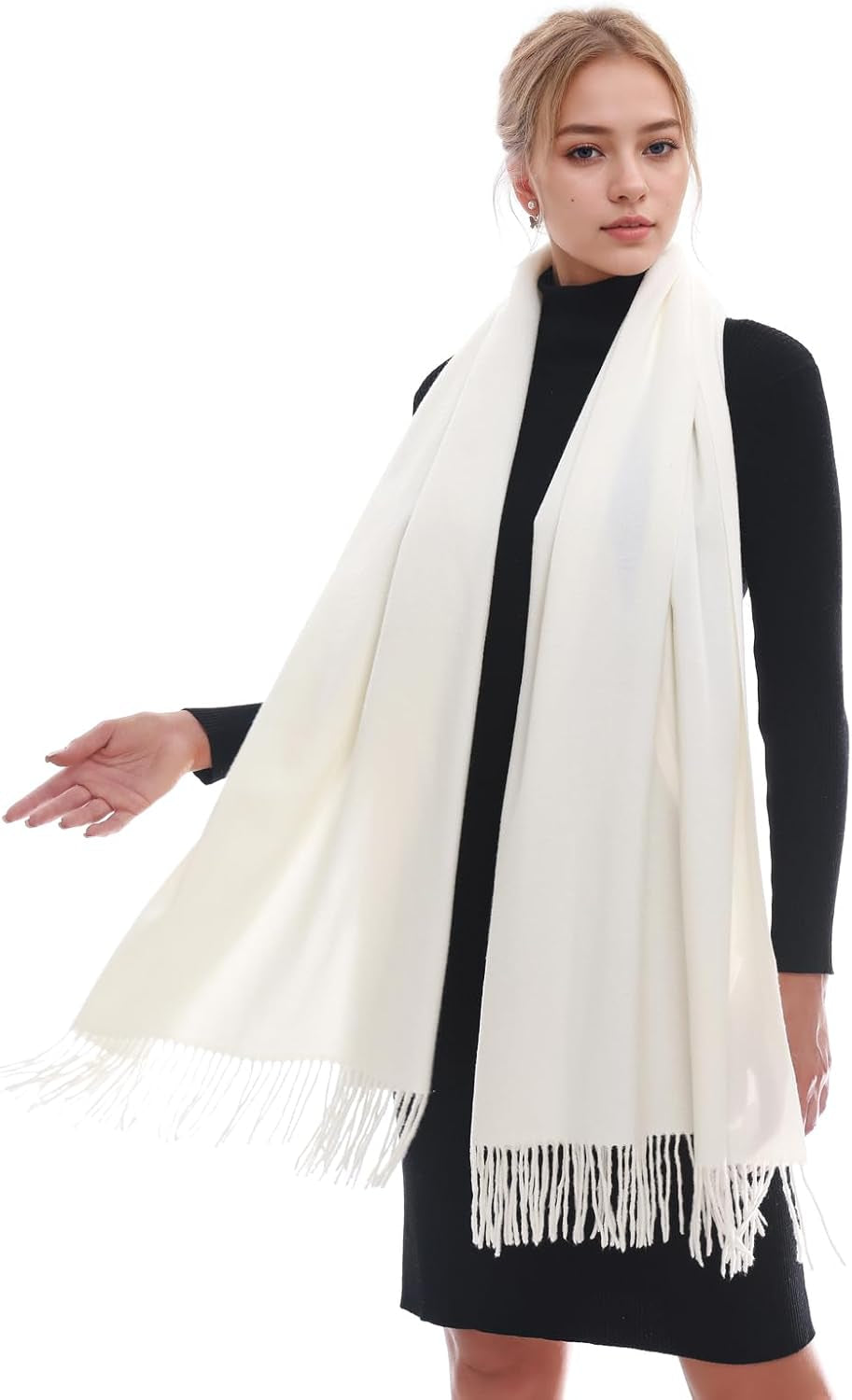 RIIQIICHY Scarf for Women Scarves and Wraps Winter Warm Pashmina Shawl for Cold Weather